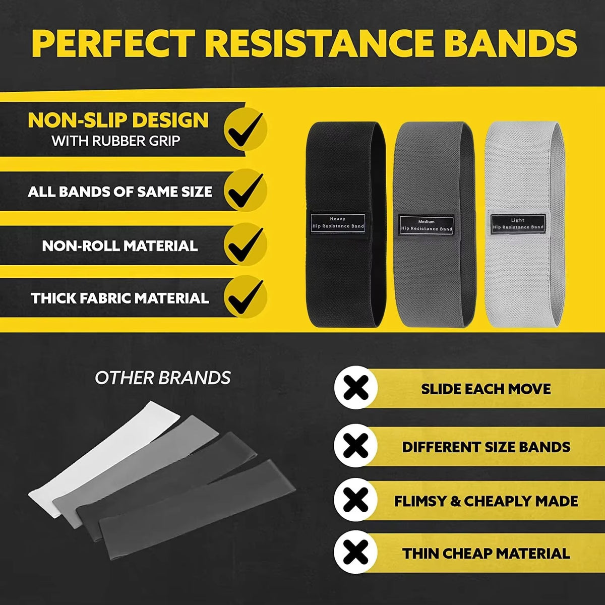 RoamFit Fabric Resistance Band Set